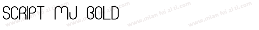 Script MJ Bold字体转换